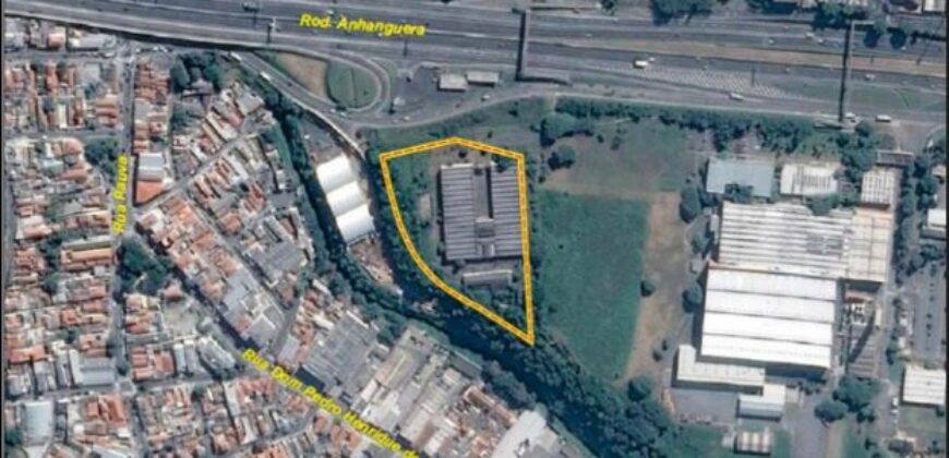 Area Industrial de 20.000 m² Km 10 da Rodovia Anhanguera- ao lado da Fabrica de Cosméticos L’oreal Paris- Vila Jaguara- São Paulo.