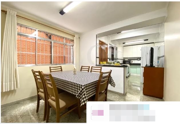 Casa tipo sobrado 166 m2 Área Construída sendo 3 dormitórios (1 suite) Jardim Campestre no Bairro do Jabaquara-SP